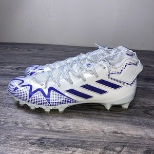 Adidas adizero FREAK 22 Low White Purple Football Cleats HP8782 Men Size 13 New